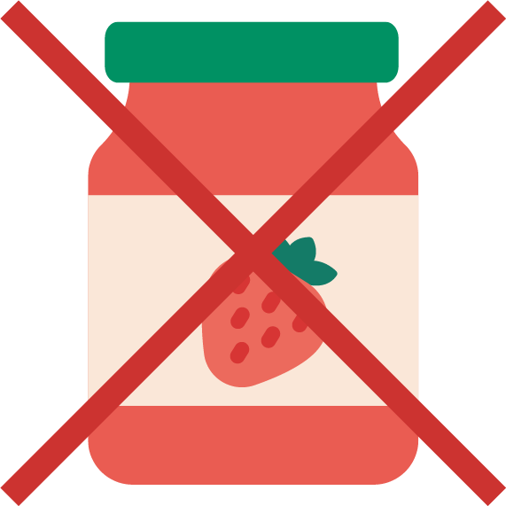 Marmelade nicht erlaubt